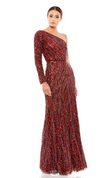 2 of 5 Mac Duggal 4982 Burgundy