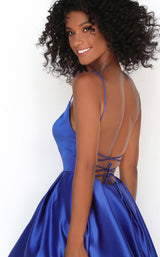 4 of 4 Tarik Ediz 50609 Dress Royal-Blue