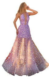 1 of 4 Tarik Ediz 50627 Dress Lilac