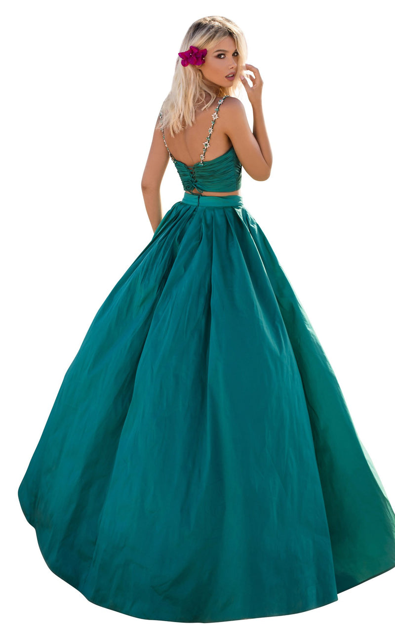 Tarik Ediz 50633 Dress Emerald