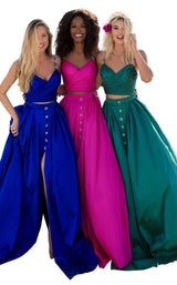 2 of 6 Tarik Ediz 50633 Dress Fuchsia