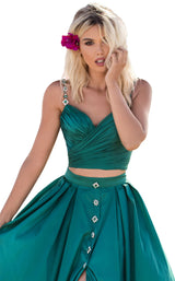 4 of 6 Tarik Ediz 50633 Dress Emerald