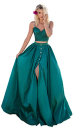 1 of 6 Tarik Ediz 50633 Dress Emerald