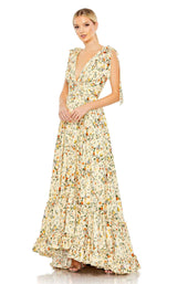 1 of 6 Mac Duggal 50657 Dress Yellow-Multi