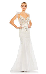 1 of 3 Mac Duggal 50666 Dress White-Gold