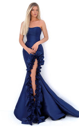 1 of 4 Tarik Ediz 50686 Dress Navy