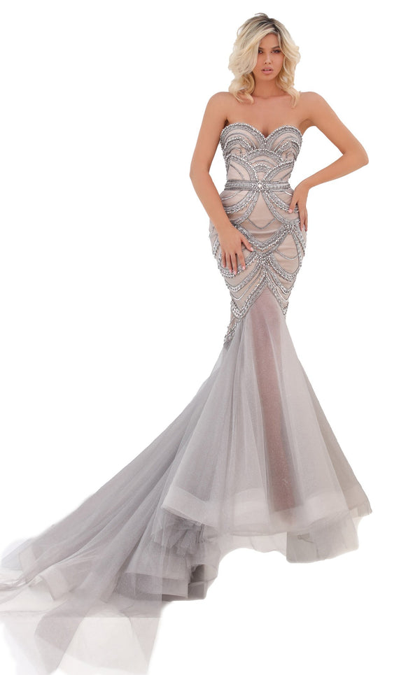 Tarik Ediz 50687 Dress Silver