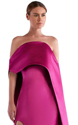 2 of 2 Edward Arsouni Couture SS0512 Dress Fuchsia