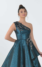 5 of 5 In Couture 5143 Dress Dark-Green