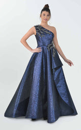 1 of 5 In Couture 5143 Dress Dark-Blue