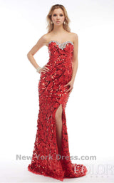 1 of 2 Colors Dress 0730 Red