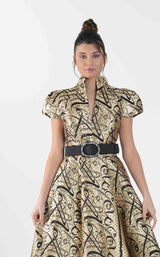 3 of 4 In Couture 5179 Dress Black-Gold