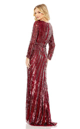 2 of 3 Mac Duggal 5186 Burgundy