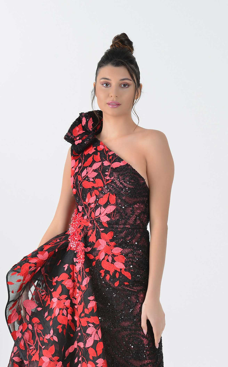 In Couture 5190 Dress Black-Red