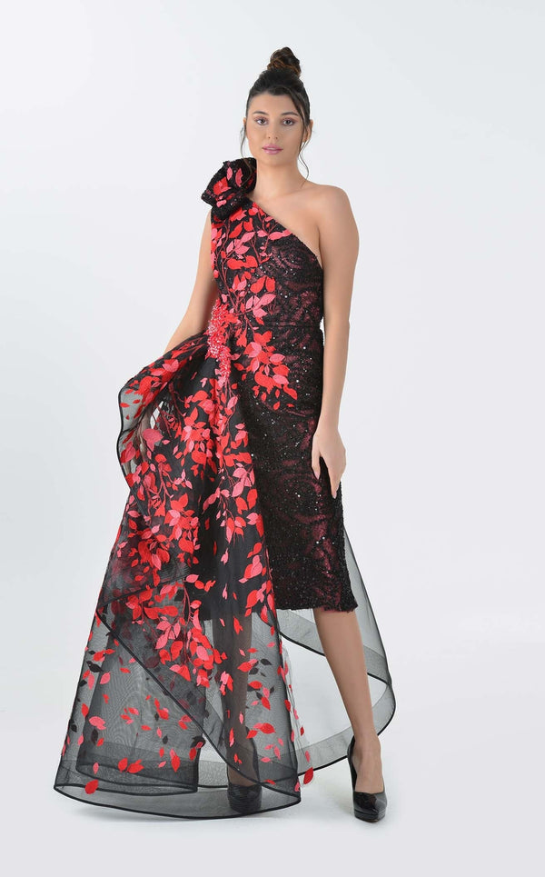 In Couture 5190 Dress Black-Red