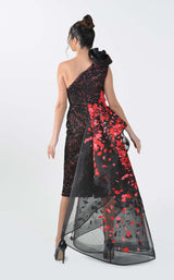 2 of 4 In Couture 5190 Dress Black-Red