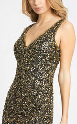 4 of 4 Mac Duggal 5201 Dress Black-Gold