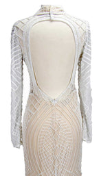 5 of 5 Paul Rekhi 5206 Dress Ivory