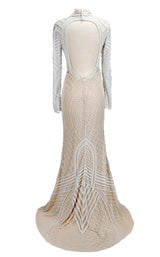 3 of 5 Paul Rekhi 5206 Dress Ivory