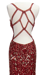 16 of 16 Paul Rekhi 5210 Dress Red