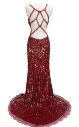 11 of 16 Paul Rekhi 5210 Dress Red