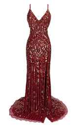 1 of 16 Paul Rekhi 5210 Dress Red