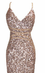 8 of 10 Paul Rekhi 5221 Dress Rose-Gold