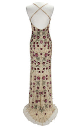 3 of 6 Paul Rekhi 5226 Dress Nude-Multi