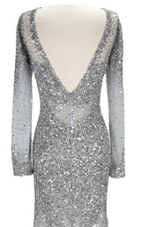 8 of 8 Paul Rekhi 5228 Dress Silver