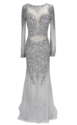 1 of 8 Paul Rekhi 5228 Dress Silver