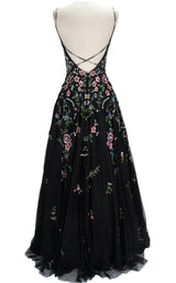 5 of 7 Paul Rekhi 5233 Dress Black-Multi