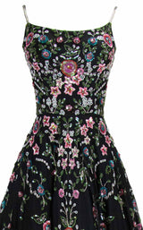 6 of 7 Paul Rekhi 5233 Dress Black-Multi