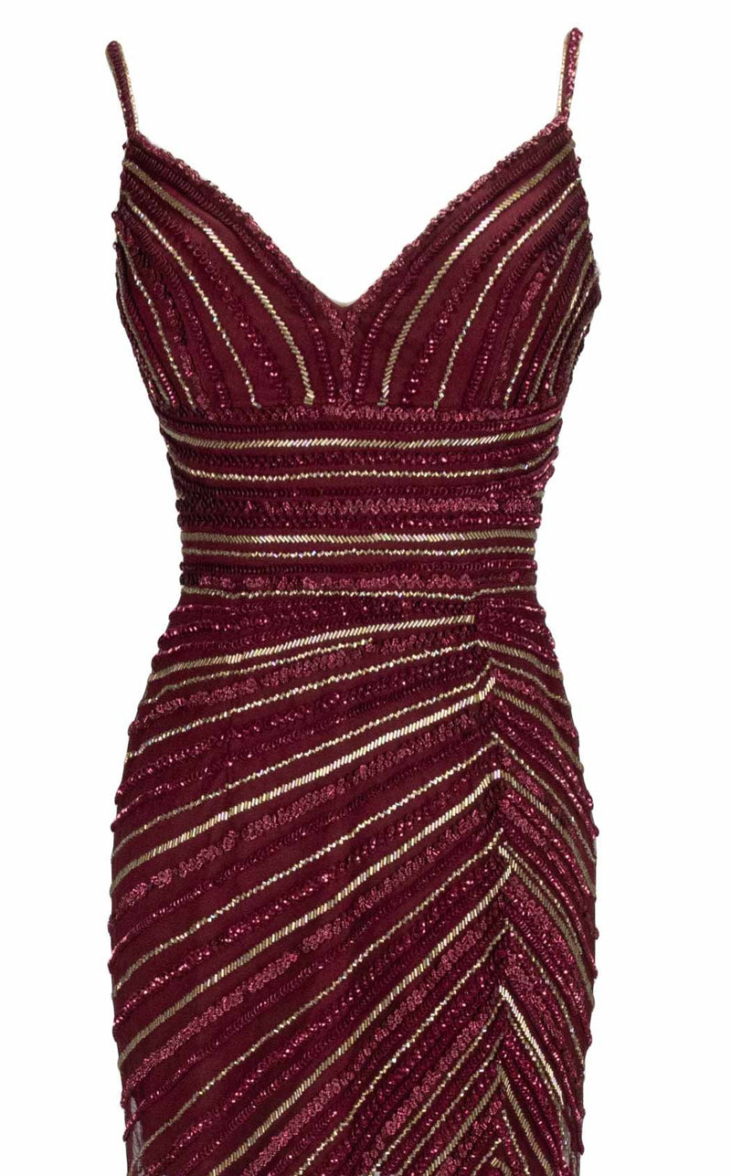 Paul Rekhi 5246 Dress Burgundy