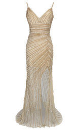 6 of 10 Paul Rekhi 5246 Dress Nude