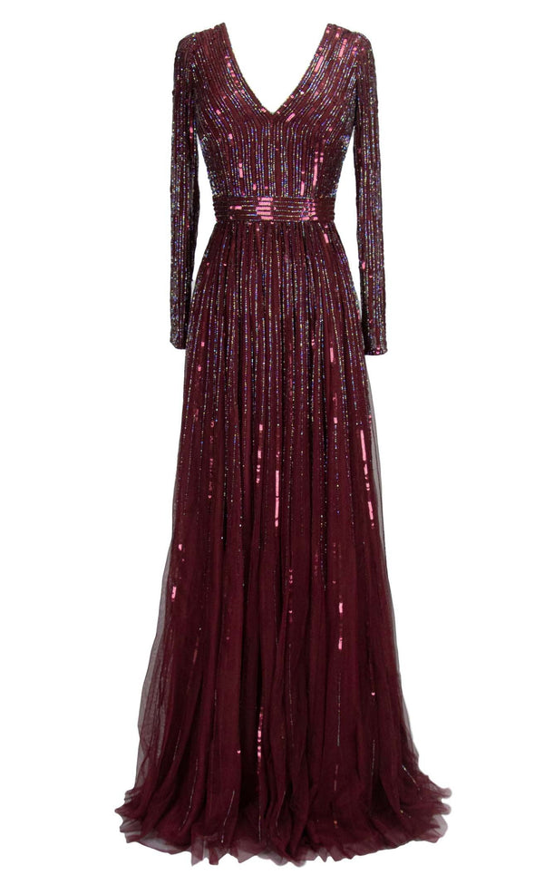 Paul Rekhi 5264 Dress Burgundy