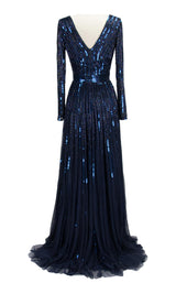 5 of 10 Paul Rekhi 5264 Dress Navy