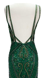 6 of 6 Paul Rekhi 5266 Dress Jewel-Green