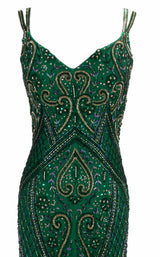 5 of 6 Paul Rekhi 5266 Dress Jewel-Green