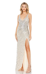 2 of 4 Mac Duggal 5372 Dress Nude-Silver