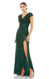 2 of 6 Mac Duggal 5441 Dress Forest-Green