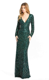 1 of 3 Mac Duggal 5451 Dress Forest-Green