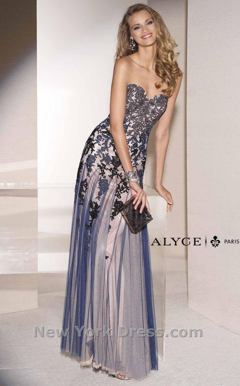 Alyce 5665 Navy/Nude