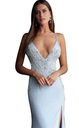 9 of 12 Jovani 54927 Slate