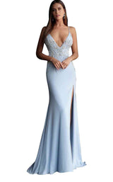 2 of 12 Jovani 54927 Slate