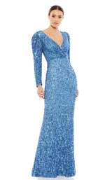 2 of 5 Mac Duggal 5510 Dress French-Blue