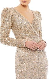 5 of 5 Mac Duggal 5510 Shimmering-Gold