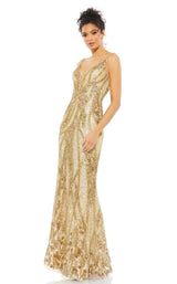 2 of 6 Mac Duggal 5517 Dress Nude-Gold