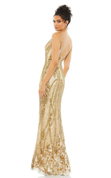 4 of 6 Mac Duggal 5517 Dress Nude-Gold