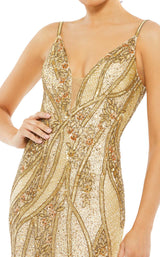 6 of 6 Mac Duggal 5517 Dress Nude-Gold