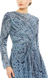 5 of 6 Mac Duggal 5572 Dress Slate-Blue